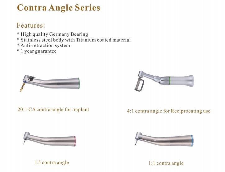 dental handpiece and accessories contra angle handpiece